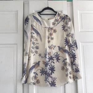 Tory Burch Floral Blouse